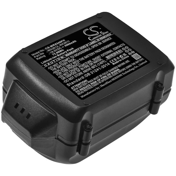Bsc Preferred Work WA3551.1 WA3572 Power Tool Replacement Battery CS-WRX540PH.3 - main